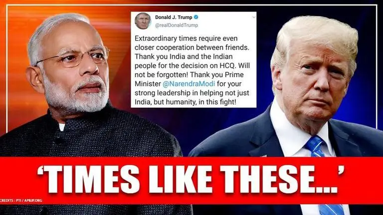PM Modi responds to US President Trump's praise for India's big HCQ decision amid Covid Modi