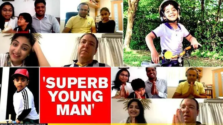 UK: 5-year-old Telugu boy raises Rs 3.7 lakh for COVID-19 relief in India UK