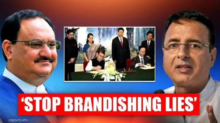 Congress tells BJP Chief JP Nadda to 'read what CJI said' on 2008 Congress-CPC MOU Randeep Singh Surjewala