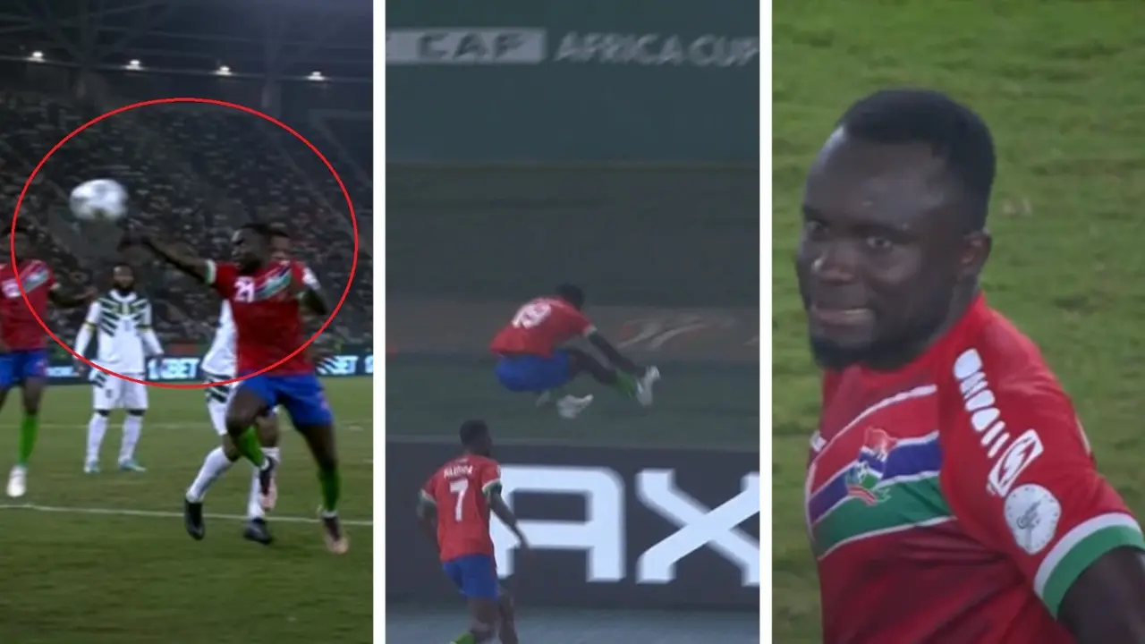 'Bro thinks he is Maradona': Gambia player blatantly scores with hand in AFCON, gets reality check Gambia's hand goal