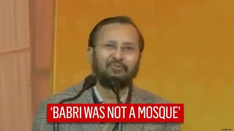Babri demolition: Union Min Javadekar claims 'Historic wrong corrected on Dec 6, 1992' Prakash Javadekar