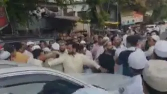 Congress MP Danish Ali Gheraoed, Attacked by Angry Mob over His Candidature from Amroha The video of the mob surrounding MP Danish Ali's car is going viral on social media