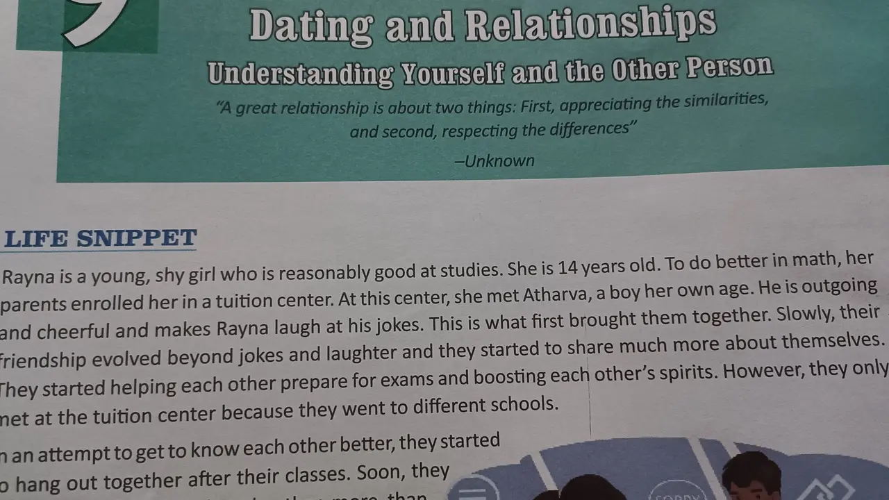CBSE class 9 textbook introduces chapter on dating, relationships