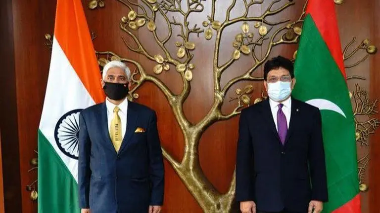 India & the Maldives call for strengthening international cooperation to counter terrorism (Image Credits: VikasSwarup/Twitter)