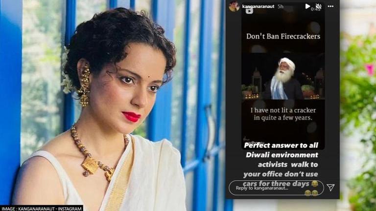 Kangana Ranaut backs Sadhguru & firecrackers; says 'Perfect answer to ...