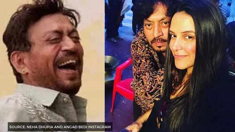 Irrfan Khan gets a final heartfelt tribute from Angad Bedi & Neha Dhupia as he passes away Irrfan Khan