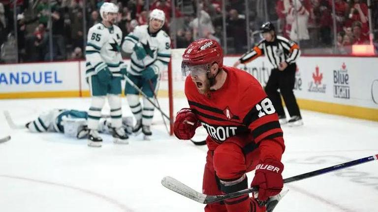 Andrew Copp scores in OT, Detroit Red Wings beat San Jose Sharks 3-2 ...