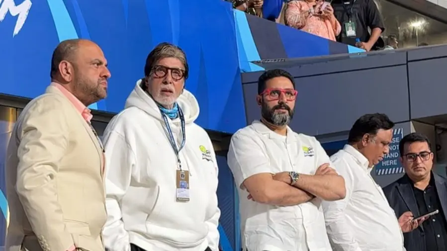 Amitabh Bachchan Makes 1st Public Appearance Amid Health Concerns, Snapped At ISPL Cricket Match Amitabh Bachchan