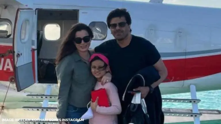 Neelam Kothari Soni plans clean, quiet and quality 'we time' with family Neelam Kothari Soni's husband