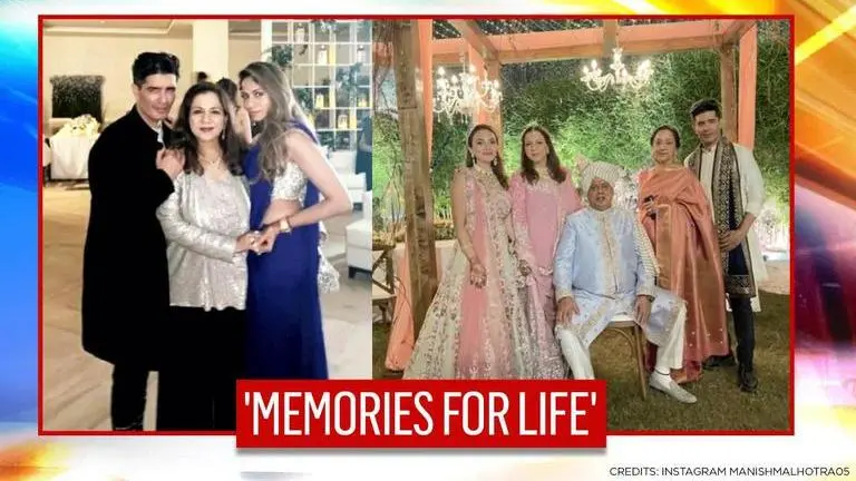 Manish Malhotra gives a glance at unseen family pics from Varun and Natasha's wedding