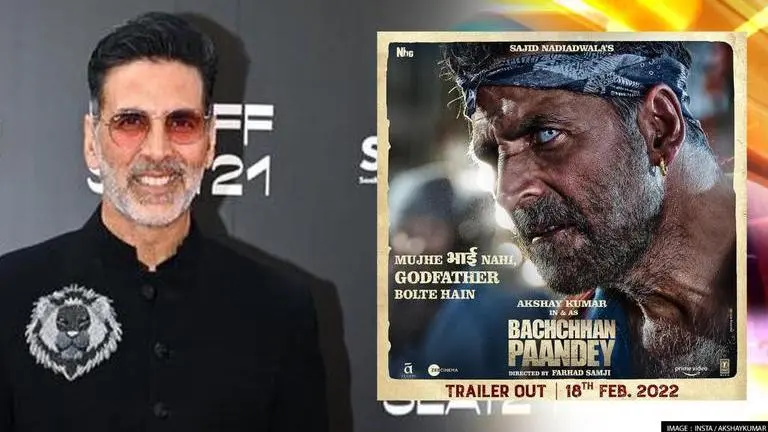 Akshay Kumar looks fierce in new poster of Bachchhan Paandey; Trailer to be out on Feb 18 Akshay Kumar