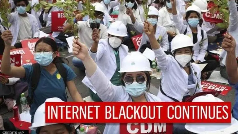 Myanmar military continues internet blackout ahead of planned protests Myanmar