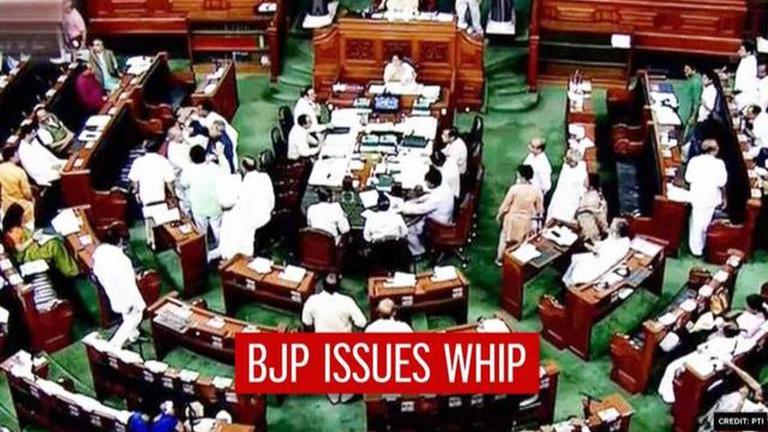 BJP Issues Whip, Seeks Support On A 'very Important Legislative ...