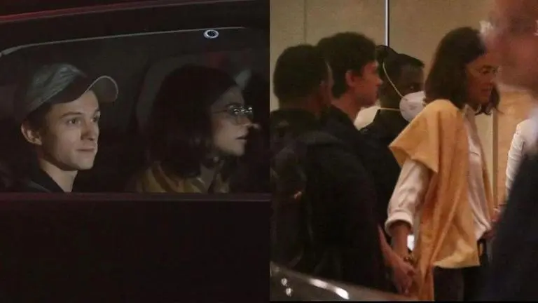 Tom Holland, Zendaya hold hands at airport as Spider-Man stars leave India tom holland