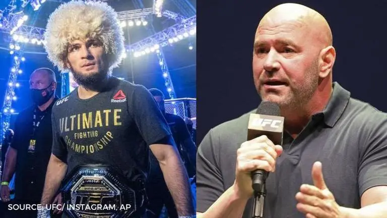 Dana White reveals Khabib Nurmagomedov BROKE his foot three weeks before UFC 254 Dana White says Khabib Nurmagomedov broke his foot three weeks before UFC 254