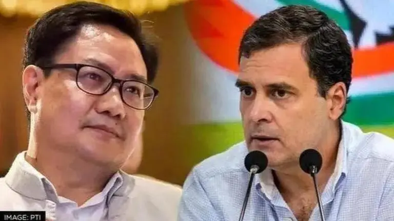 Congress suffering because of Rahul Gandhi: Kiren Rijiju after Wayanad MP held guilty Kiren Rijiju slams Rahul Gandhi
