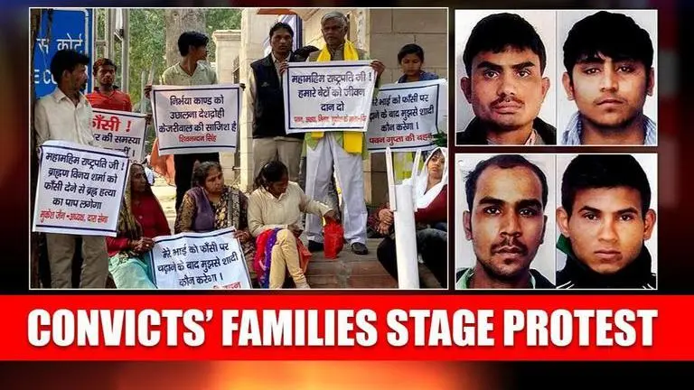 Execution looming, Nirbhaya convicts' families appeal- 'hanging a sin of bramha-hatya' Nirbhaya