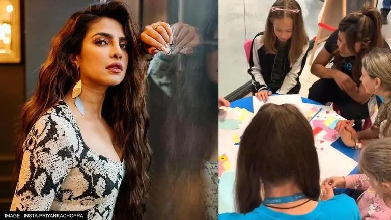 Priyanka Chopra creates art with young refugees fleeing from Ukraine amid Russian invasion Priyanka Chopra