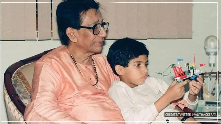 Aaditya Thackeray shares throwback pic with Bal Thackeray on his birth anniversary Bal Thackeray