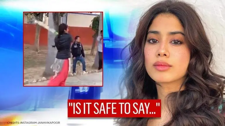 Janhvi Kapoor takes breather from 'Good Luck Jerry' shoot, jumps with joy playing cricket Janhvi Kapoor takes breather from 'Good Luck Jerry' shoot, jumps with joy playing cricket