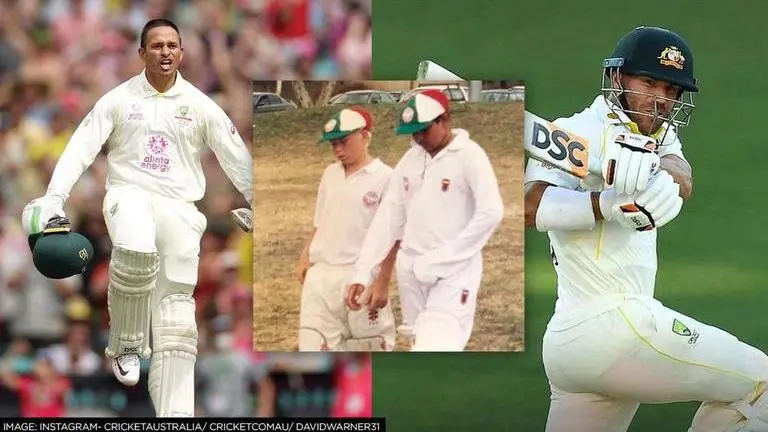 David Warner shares throwback pictures with Usman Khawaja from his childhood David Warner shares childhood picture with Usman Khawaja