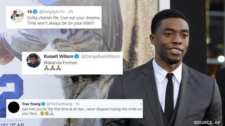 Chadwick Boseman death: MLB, NFL, NBA players mourn the sudden death of Black Panther star Chadwick Boseman death