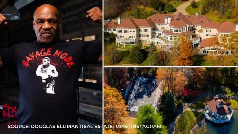 Mike Tyson's lavish mansion that 50 Cent bought for $4.5M when boxer went bankrupt Mike Tyson