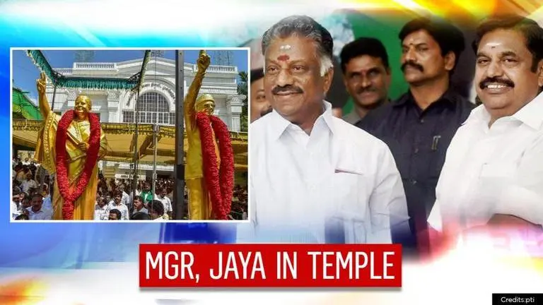 In poll-bound Tamil Nadu, EPS-OPS to unveil statues of 'Gods' MGR & Jayalalithaa at temple EPS