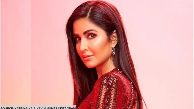 Katrina Kaif stuns in a blue outfit as she gives a glimpse of her upcoming project katrina kaif