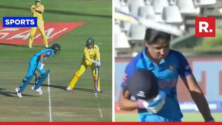 Harmanpreet Kaur suffers bizarre run-out at crucial juncture, throws bat in anger; WATCH Harmanpreet Kaur
