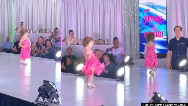 Toddler sets beauty pageant ramp on fire; wows netizens with electrifying performance viral video