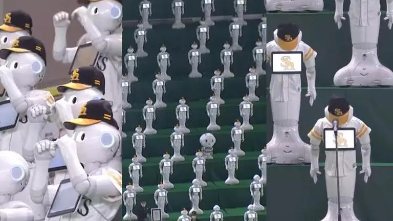 Largest robot cheerleading squad