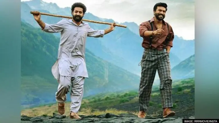 'RRR': Makers share fun BTS glimpse of Ram Charan and Jr NTR ahead of release; See pics RRR