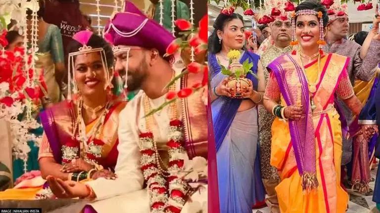'Indian Idol 12' finalist Sayli Kamble marries fiancee Dhawal in a Maharashtrian ceremony Sayli Kamble, Dhaval