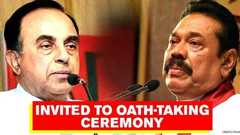 Sri Lanka's PM Rajapaksa invited Subramanian Swamy to swearing-in, pandemic foiled visit Subramanian Swamy
