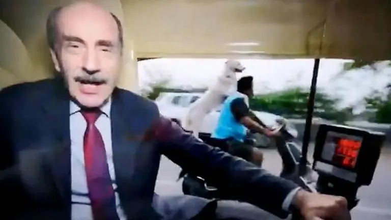 BBC show gets photobombed by dog riding on bike, netizens can't stop laughing BBC