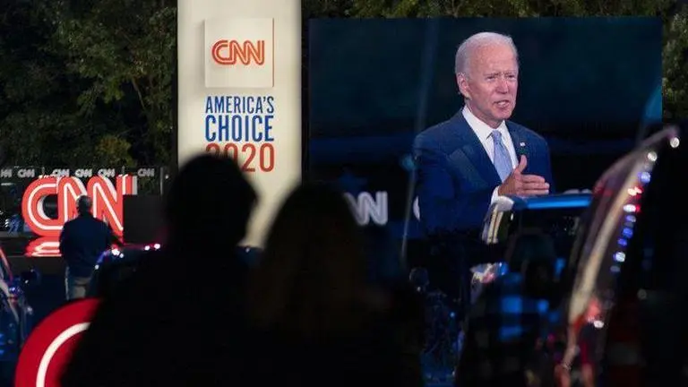 Biden hits Trump on economy and response to pandemic