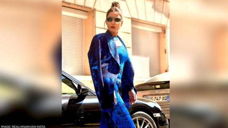 Hina khan takes over streets of france in chic blazer as she attends cannes 2022 in style