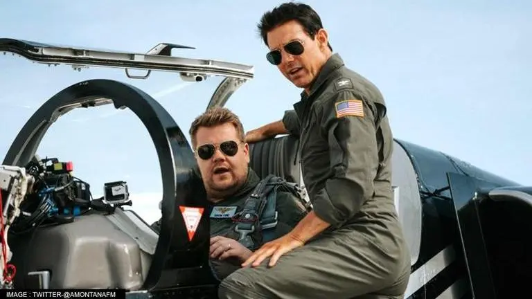 Tom Cruise takes James Corden on a ride in ‘Top Gun’ fighter jet, leaves him terrified tom cruise