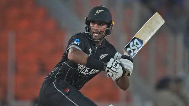 New Zealand's Rachin Ravindra is on the 4th spot with 174 runs from two matches.
