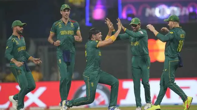ODI World Cup, England vs South Africa Highlights: South Africa crush England by 229 runs South African cricket team during ENG vs AUS CWC 2023 match