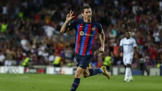 FC Barcelona striker Robert Lewandowski