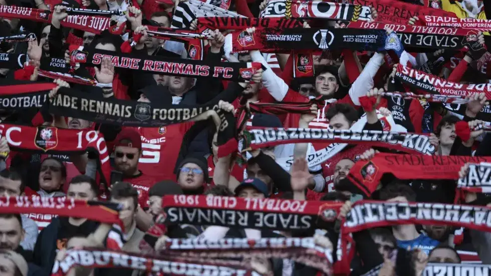 Rennes loses 2-1 at Lorient after Omari horror show in French league Rennes fans during a game