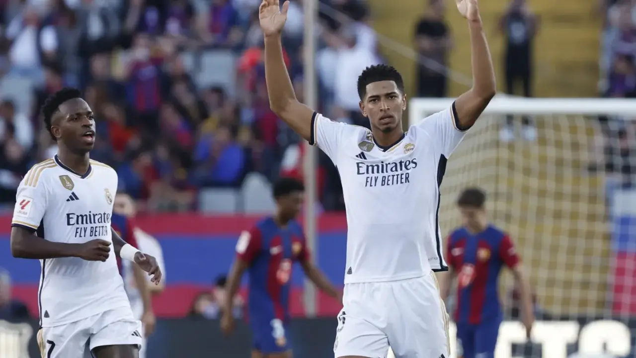 Real Betis Vs Real Madrid LIVE Streaming: When And Where To Watch La Liga In India, USA And UK? Jude Bellingham celebrates after scoring a goal for Real Madrid