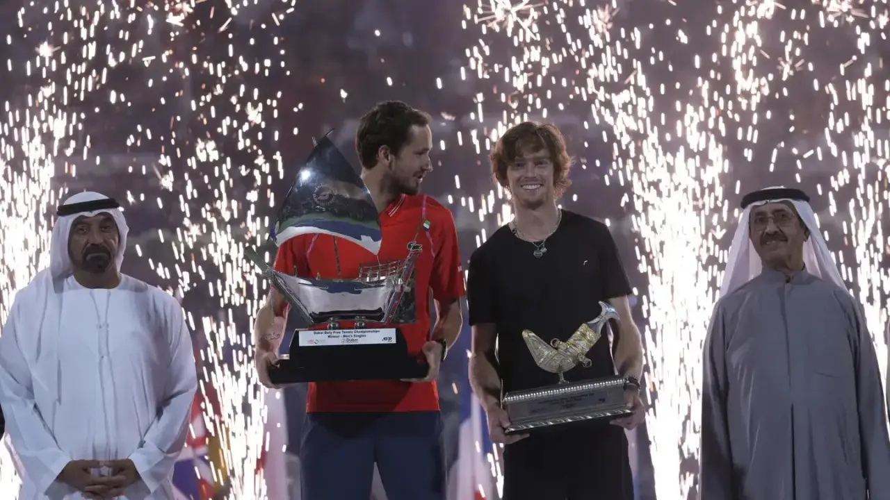 'He will kill you slowly': Andrey Rublev shares his thoughts on the playing style of Daniil Medvedev Andrey Rublev with Daniil Medvedev