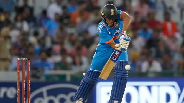 ICC ODI World Cup: Gill discharged from hospital after being admitted for drop in platelet count Shubman Gill during IND vs AUS ODI series