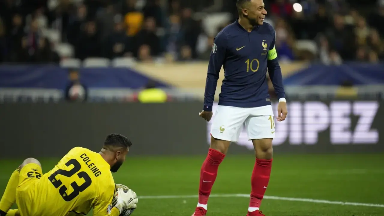 France destroys Gibraltar 14-0 for record win in European Championship qualifying France's Kylian Mbappe smiles during match against Gibraltar