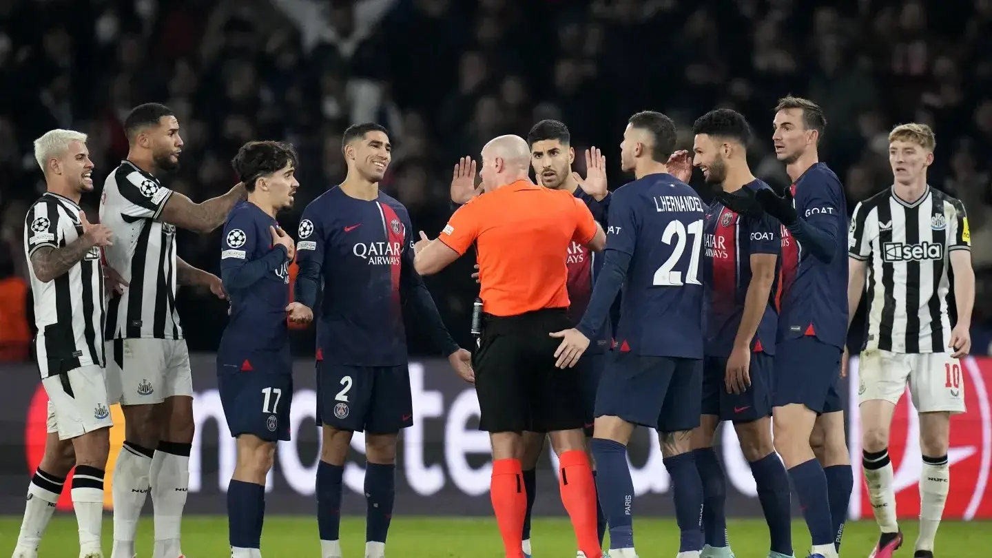 VAR who robbed Newcastle United of famous Champions League win over PSG ...