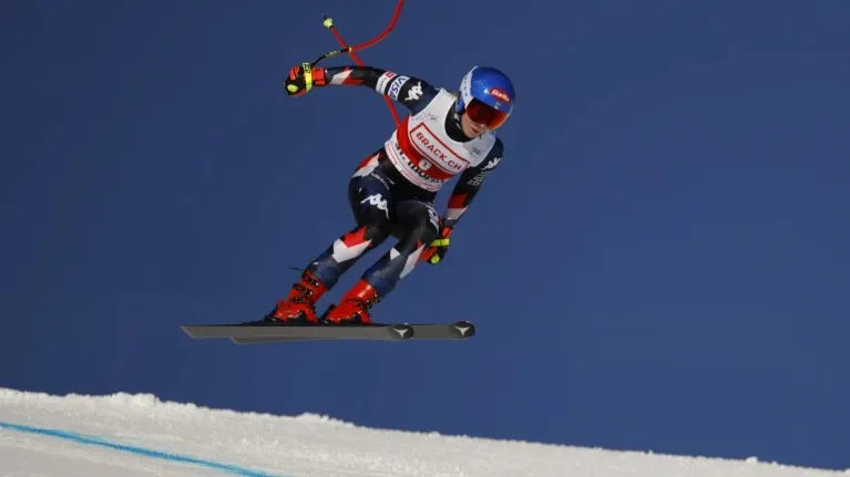 Mikaela Shiffrin Races To Rare Win In World Cup Downhill Edging Out ...