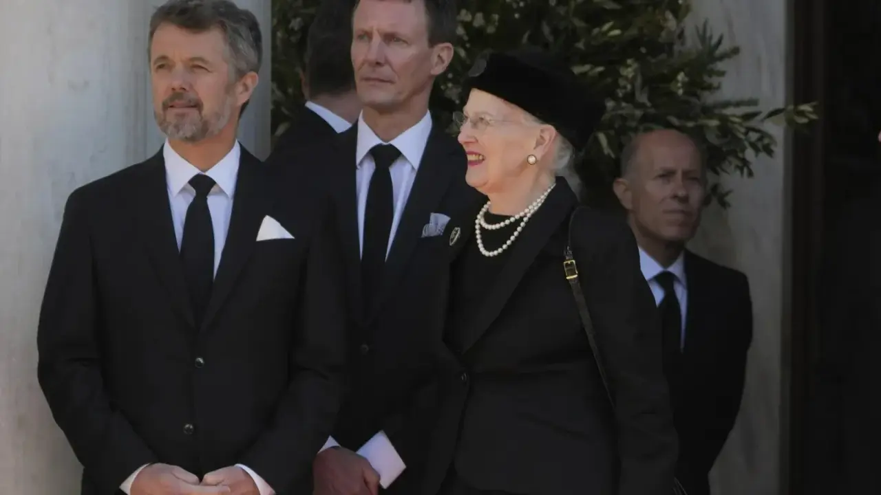 From parties to ballrooms, the life of Prince Frederik the future monarch of Denmark, Denmark’s Crown Prince Frederik, left, and Queen Margrethe II of Denmark stand outside of the Metropolitan Cathedral
